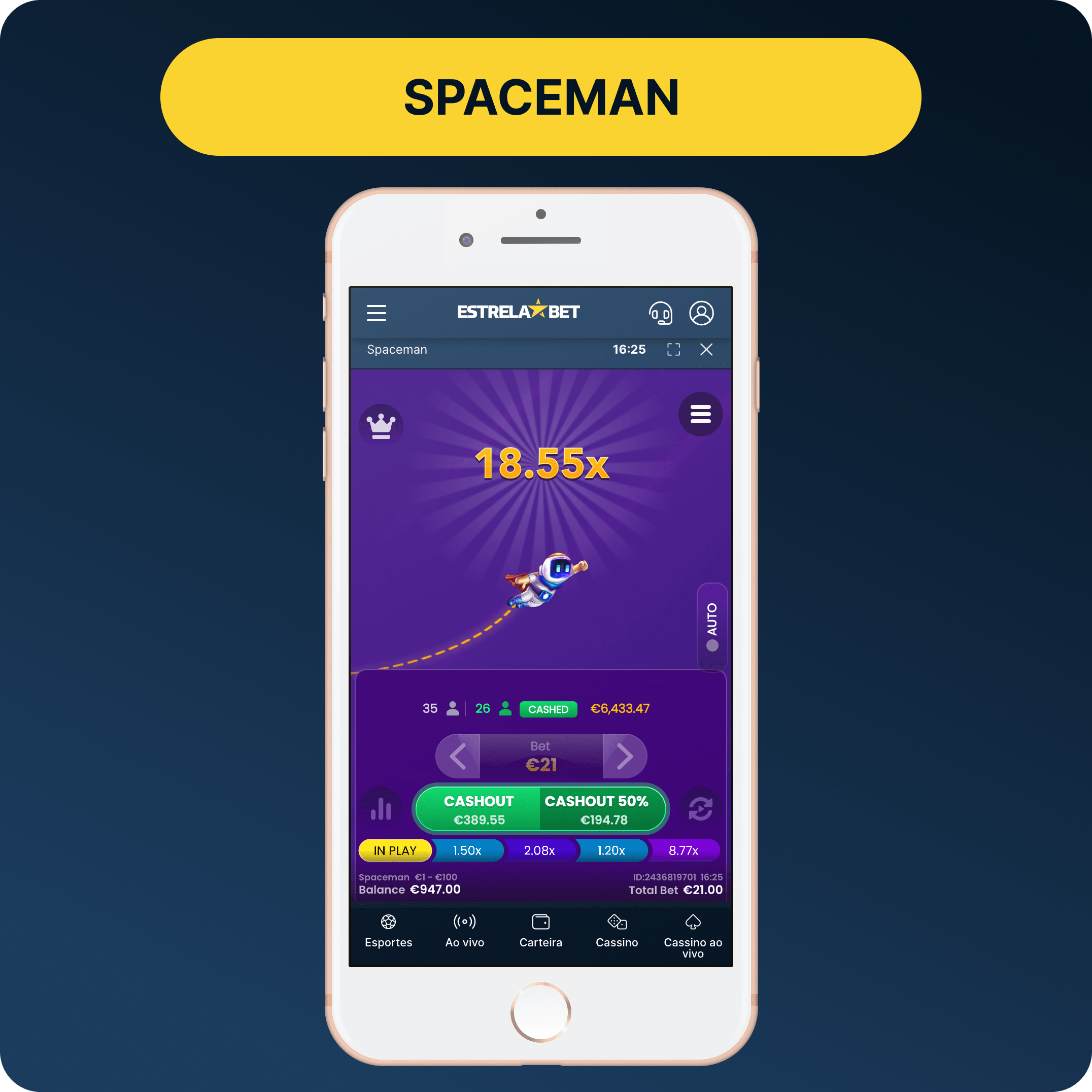 Estrela Bet Spaceman